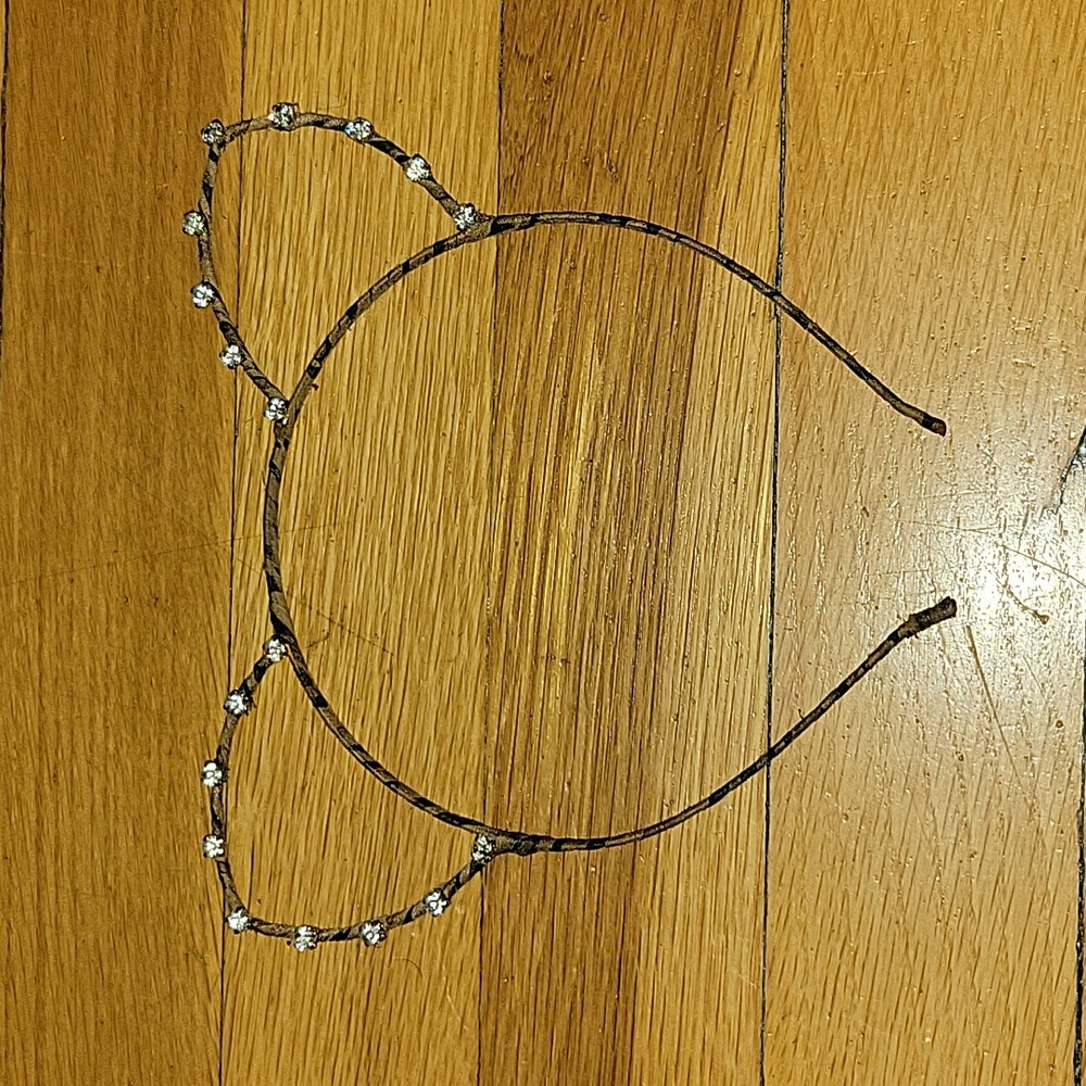 Rhinestone Fabric Leopard Costume Cat Ears